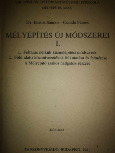 M�ly�p�t�s �j m�dszerei I