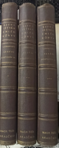 Eml�kk�nyv Szent Istv�n kir�ly hal�l�nak kilencsz�zadik �vfordul�j�n I-III. (egys�ges, teljes sorozat)