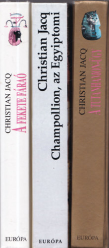 3 db. fras regny (A fekete fra + Champollion, az Egyiptomi + A Tutanhamon-gy)