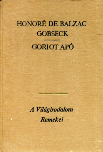 Goriot ap - Gobseck