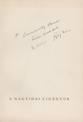 A nagyidai cig�nyok (Dedik�lt)