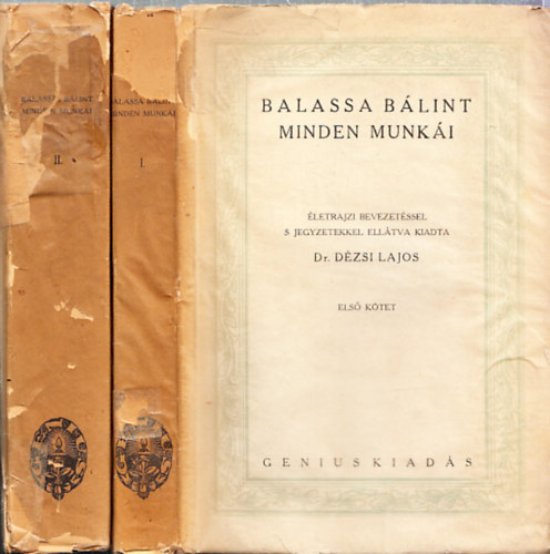 Balassa Blint minden munki I-II. (szmozott)- Nagy rk, nagy rsok 3. sorozat