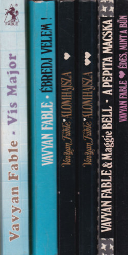 Vavyan Fabe - 5 db Vavyan Fable mű 6 kötetben: Vis Major + Ébredj velem! + Álomhajsza 1-2. + A pepita macska + Édes, mint a bűn