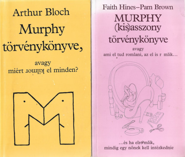 2 db knyv, Arthur Bloch: Murphy trvnyknyve, Murphy kisasszony trvnyknyve