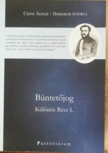 B�ntet�jog - K�l�n�s r�sz I.