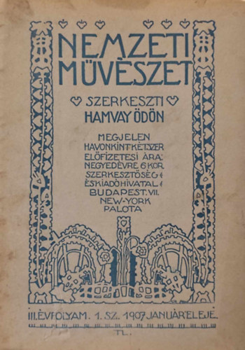 Nemzeti Mvszet III. vf. 1. sz 1907. janur eleje