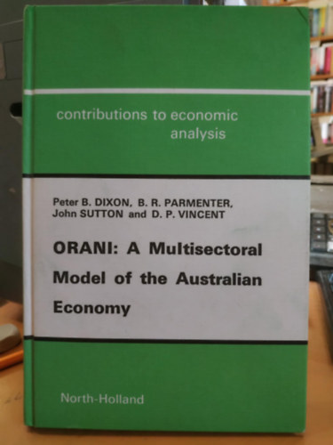 Contributions to Economic Analysis (Hozzjrulsok a gazdasgi elemzshez)