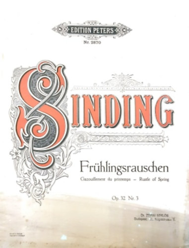 Christian Sinding - Frhlingsrauschen op. 32 Nr. 3