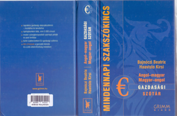 Angol-magyar - Magyar-angol gazdas�gi sz�t�r (Mindennapi szaksz�kincs)