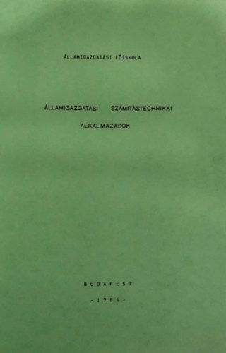 llamigazgatsi szmtstechnikai alkalmazsok
