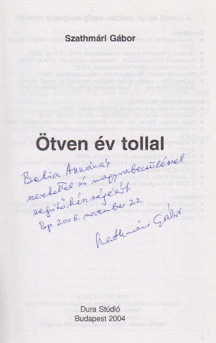 �tven �v tollal - Dedik�lt!