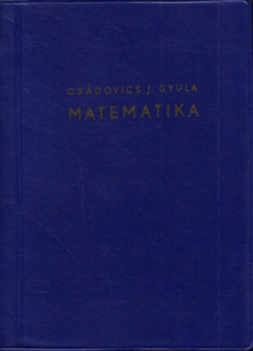 Matematika (Obdovics) Tizedik, tdolgozott kiads