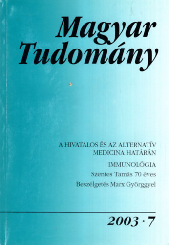 Magyar Tudomny 2003/7. sz. Immunolgia