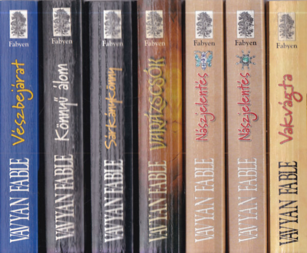 6 db. Fable krimi 7 k�tetben (Vakv�gta + N�szjelent�s I-II. + Var�zscs�k + S�rk�nyk�nny + K�nny� �lom + V�szbej�rat)
