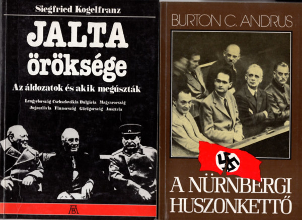 3 db hadtrtneti knyv ( egytt ) 1. A nrnbergi huszonkett, 2. Jalta rksge - Az ldozatok s akik megsztk, 3. Vrbossz Bcskban