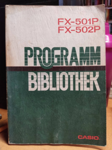 Programm Bibliothek FX-501P, FX-502P