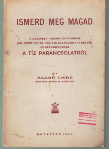 Szab Imre - Ismerd meg magad