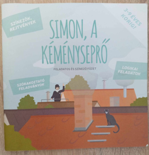 Simon, a kmnysepr - Feladatos s sznez fzet (Sznezk, rejtvnyek, logikai feladatok, szrakoztat feladvnyok)