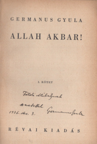 Allah akbar! I-II.