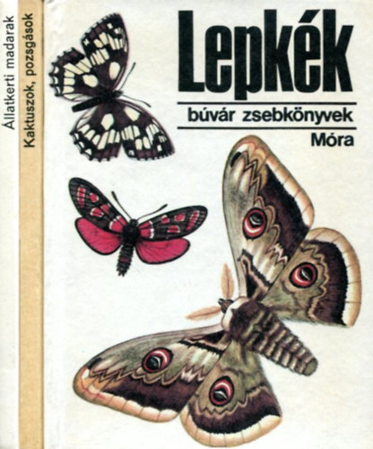 3 db Búvár zsebkönyv: Lepkék - Kaktuszok, pozsgások - Állatkerti madarak