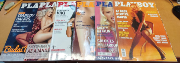 6 db Playboy - Magyar kiads, szrvnyszm: