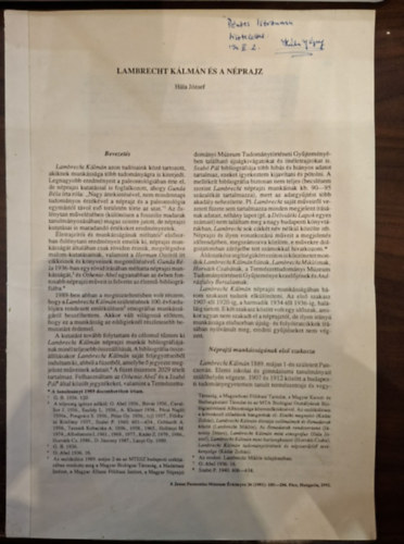 Lambrecht K�lm�n �s a n�prajz (k�l�nlenyomat)