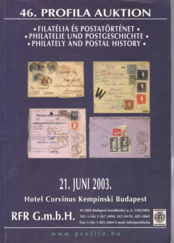 46. Profila Auktuon - Filatlia s postatrtnet (magyar-nmet-angol)