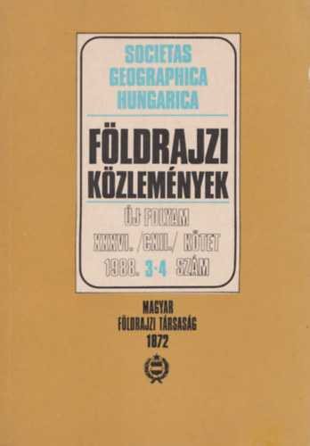 Fldrajzi kzlemnyek 1988/3-4.