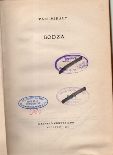 V�ci Mih�ly - Bodza