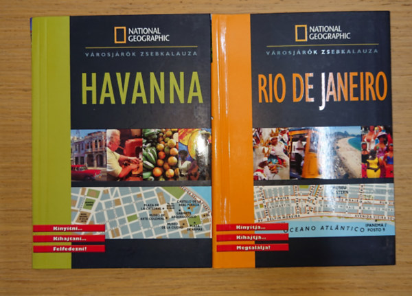 2 National Geograpchic �tik�nyv Latin-Amerik�ba k�sz�l�knek: Havanna + Rio de Janiero
