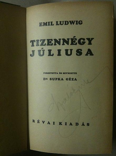 Emil Ludwig - Tizenngy jliusa