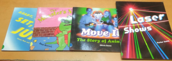 Olivia Snow, Brad Herzog, Carla Daly , Diane Bair, Pamela Wright Parker Smith (illus.) - Laser Shows + The Monster's New Friend + Move It!: The Story of Animation + Ready Set, Jump! (4 fzet)