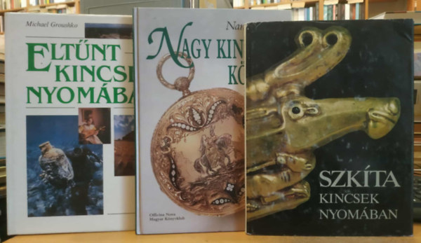 3 db Eltnt kincsek nyomban + Nagy kincsesknyv + Szkta kincsek nyomban
