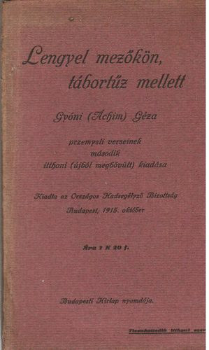 Lengyel mezkn, tbortz mellett 1914-15. A przemysli versek negyedik itthoni kiadsa