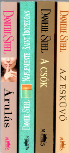 4 db Danielle Steel ( Naplemente, Saint Tropez-ban + A csk + Az eskv + ruls )
