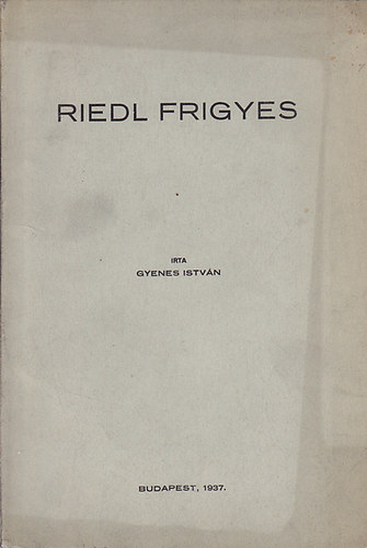 Riedl Frigyes