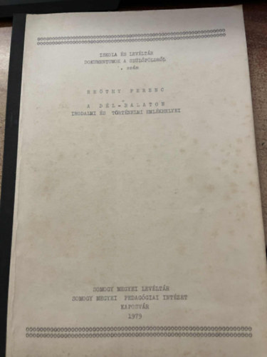 A D�l-Balaton irodalmi �s t�rt�nelmi eml�khelyei