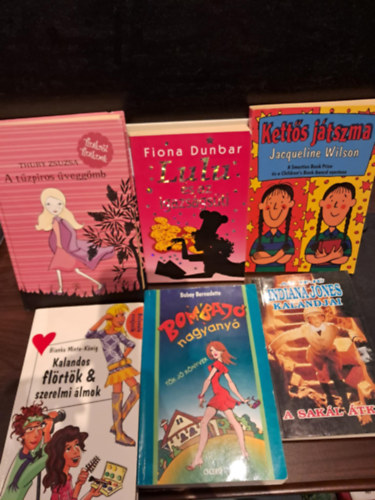 Babay Bernadette, Jacqueline Wilson, Fiona Dunbar, Thury Zsuzsa Bianka Minte-Knig - 6 db-os ifjsgi KNYVMENT AJNLAT: Kalandos flrtk & szerelmi lmok+Bombaj nagyany+Az ifj Indiana Jones kaladjai-A sakl tka+