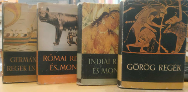 4 db knyv: Rmai regk s mondk, Germn, kelta regk s mondk, Grg regk, Indiai regk s mondk