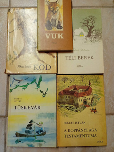 5 db Fekete Istv�n: A kopp�nyi aga testamentuma - T�skev�r - Vuk - T�li berek - K�d