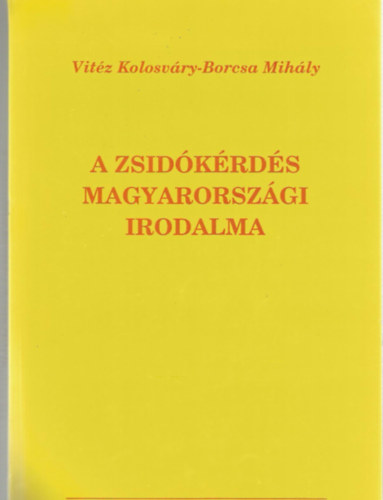 A zsidkrds Magyarorszgi irodalma