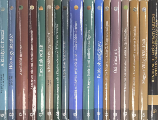 17 db Magyars�gkutat� int�zet: A kir�lyi �l hossza: Rekonstru�lhat�-e az egykori hosszm�rt�kegys�g?+ H�s vagy l�zad�?+ A sz�l�f�ld �zenete+ A sz�z�ves trianoni b�kedikt�tum sz�let�se+ stb...