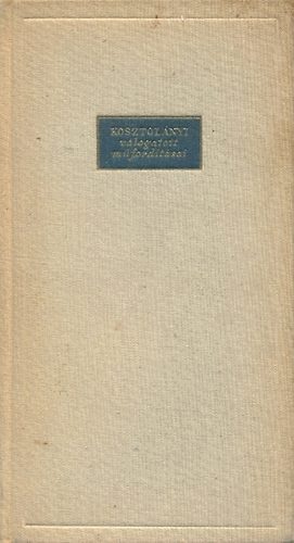 Versek (Maupassant). Kosztol�nyi v�logatott m�ford�t�sai