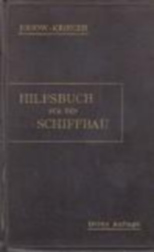 Hilfsbuch fur den Schiffbau, Dritte Auflage