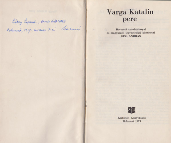 Varga Katalin pere (Dediklt)