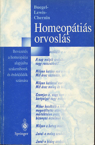Dale Buegel-Blair; Lewis-Dennis Chernin - Homeoptis orvosls