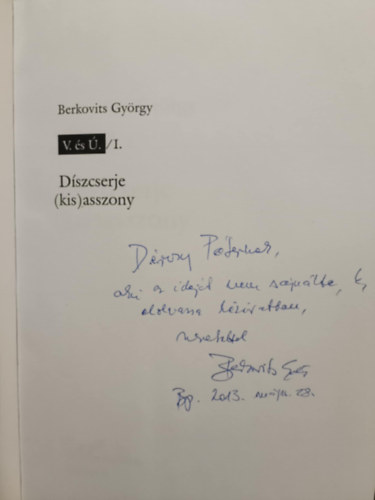 V. s . / I. - Dszcserje (kis)asszony