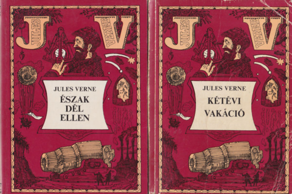 4 db Jules Verne regny : Ktvi vakci + szak Dl ellen + Dl csillaga + Hector Servadac