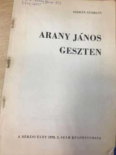 Arany Jnos Geszten