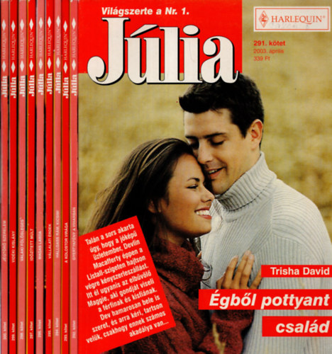 10 db  Jlia magazin 291-300. fzet ( gbl pottyant csald, Gyertyafny a viharban, A kolostor virga, Hallgass rm, kicsim ! Vllalati rdek, Magas labda, Idztett mlt, Valaki flsleges, Vidki kislny, Jgtr szerelem